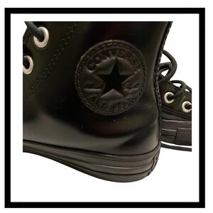Converse Chuck Taylor Leather High Top Sneakers “Total Eclipse”